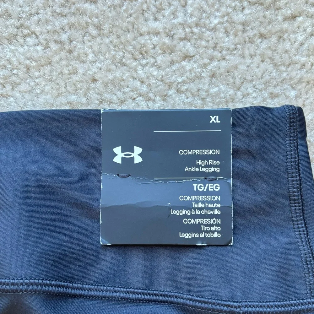 Women's Under Armour Tech Ankle Leggings Black - Picture 4 of 4